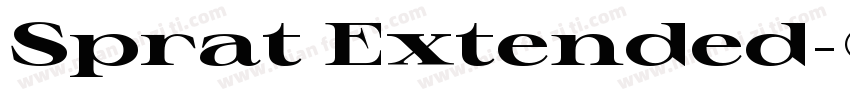 Sprat Extended字体转换